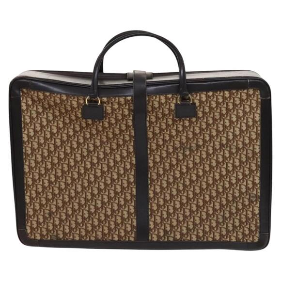 DIOR Trotter Canvas Suitcase Brown - Picture 3 of 13